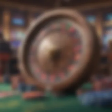 Illustration depicting various types of online gambling free spins