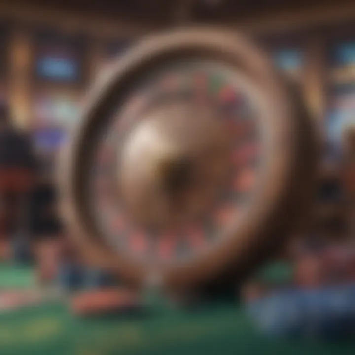 Illustration depicting various types of online gambling free spins