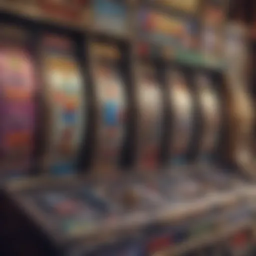 A close-up of a big money slot machine with vibrant graphics and symbols