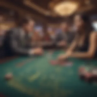 Visitors enjoying gaming tables in a Tunica casino