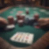 Virtual poker table showcasing an immersive online gameplay experience