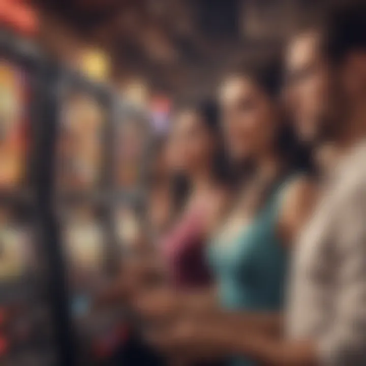 Diverse gaming demographics enjoying online slots