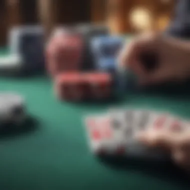 Virtual poker table with digital cards