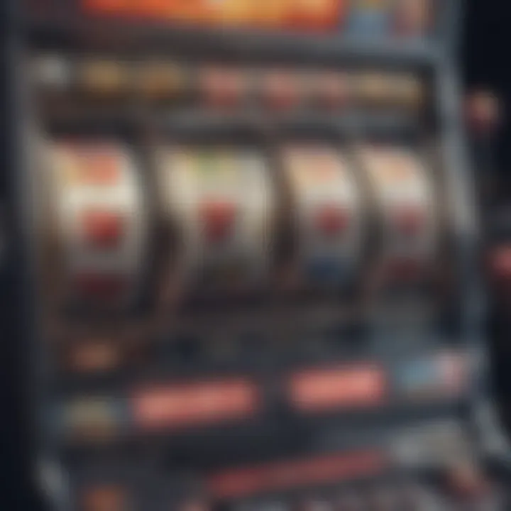 Close-up view of a progressive jackpot display on a slot machine