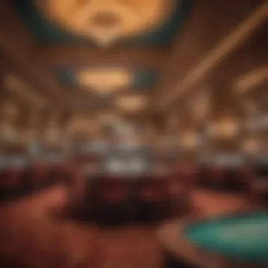 A lavish casino interior showcasing luxury