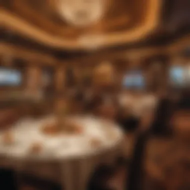 Dining Experience at Golden Nugget Luxurious dining setup showcasing exquisite dishes