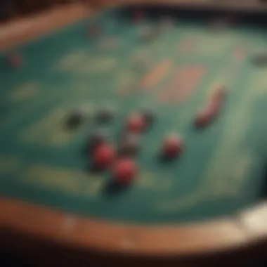 Craps Table Layout Craps table layout showcasing betting options