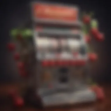 Nostalgic Charm of Vintage Slots Vintage slot machine with cherries and bells