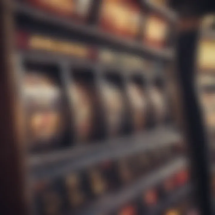 Close-up of a popular slot machine at Happy Jacks Casino