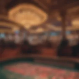 Casino ambiance during peak hours