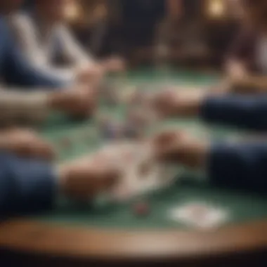 Competitive Spades Match Players engaged in a competitive Spades match