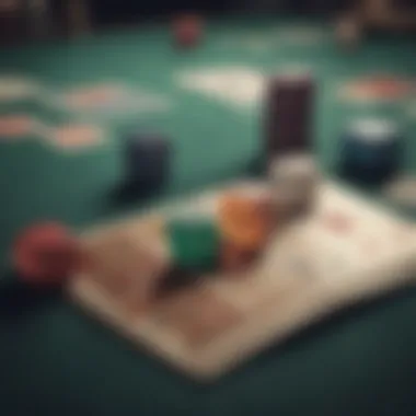 Strategic Game Layout A strategic layout of cards in a Spades game